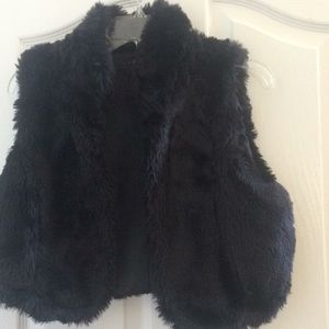 Girls Daisy Fuentes Faux Fur Vest Large